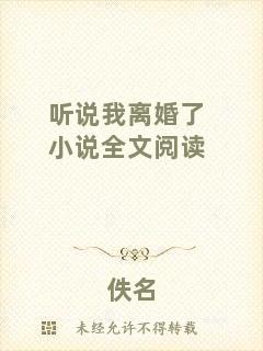 聽說我離婚了小說全文閱讀